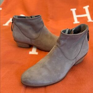 Paul Green Ankle Boots Stone Soft Suede
